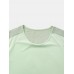 Men Colorblock Packing Designed Short Sleeve Convenient T  Shirts